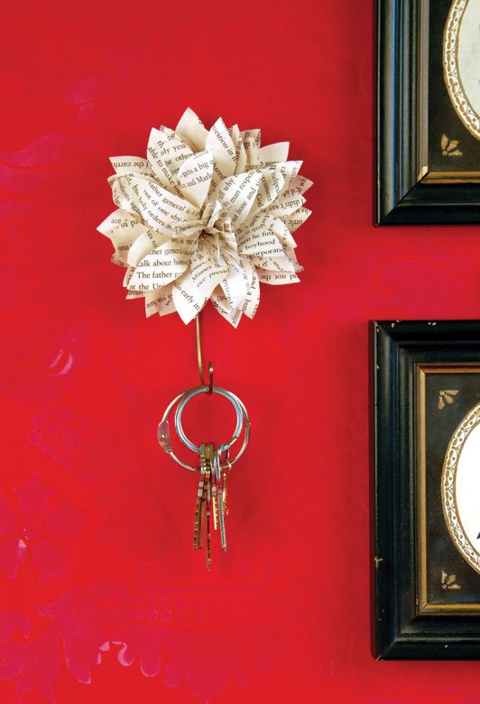 Paper Flower Key Holder