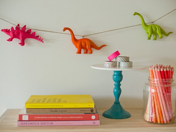 DIY Neon Animal Garland - Erin Loechner